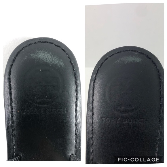 Tory Burch Ali Black Slingback Thong Sandals - Picture 5 of 8